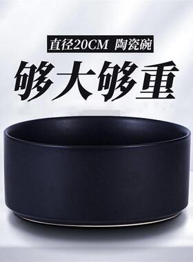 猫碗陶瓷狗碗黑色水碗黑色碗猫和狗碗狗碗食物碗宠物饮用水猫碗猫