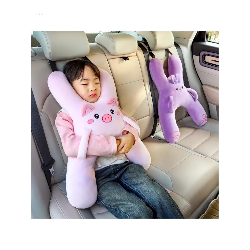 儿童安全带护肩车载抱枕车内睡觉神器汽车后排靠枕宝宝睡枕防勒脖