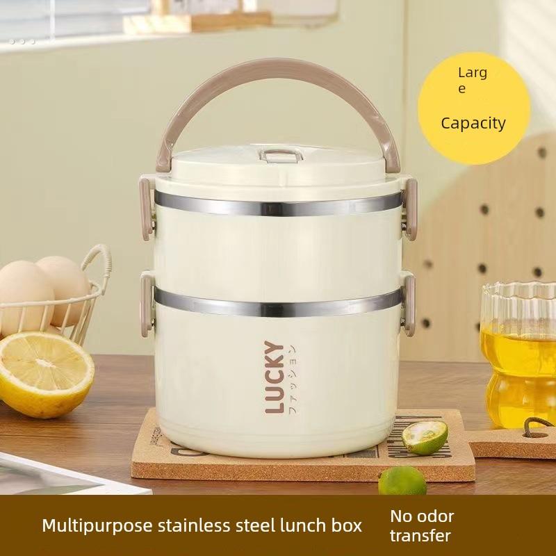 饭盒带盖上班族成人保温饭桶不锈钢保温餐盒饭盒学生大容量便当盒