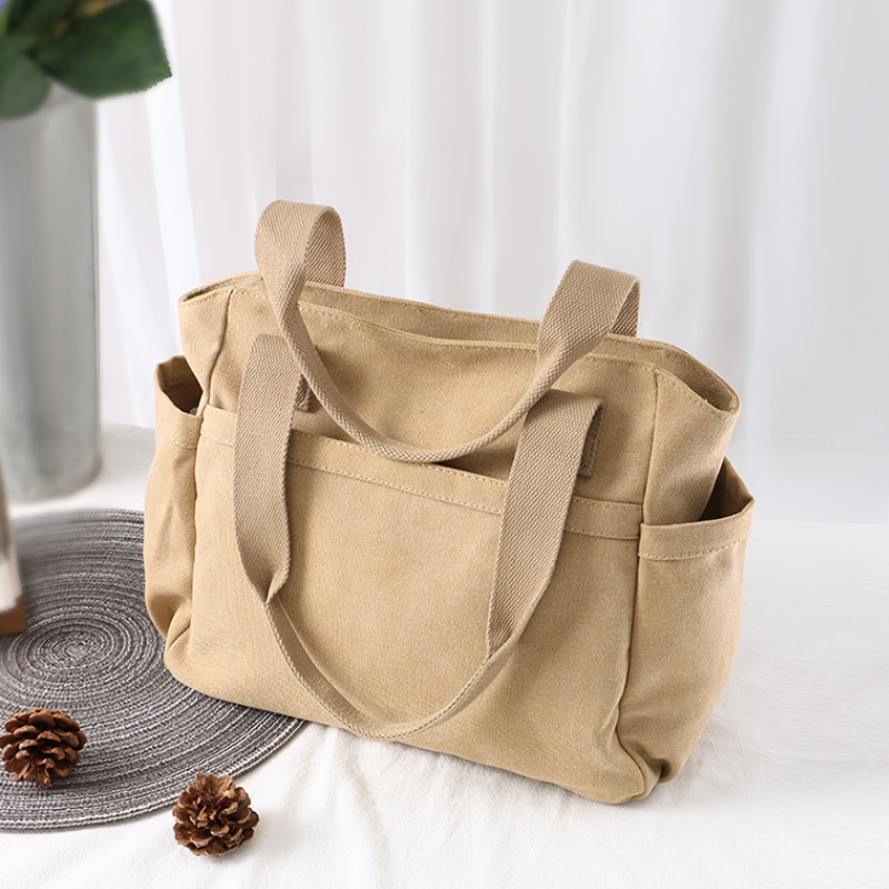 芝秀大容量帆布托特包