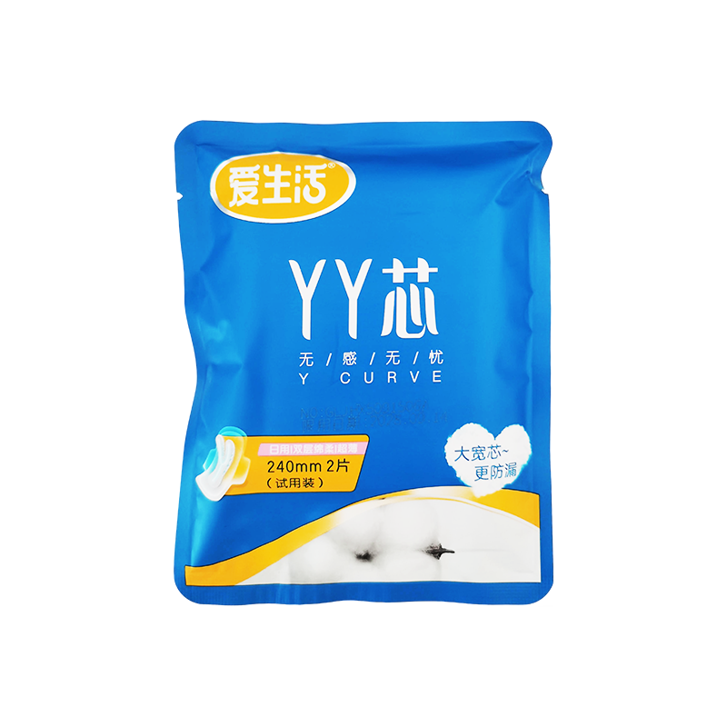 绿叶爱生活YY芯240mm日用卫生巾2片装（U先专享）,洗护清洁剂/卫生巾/纸/香薰,卫生巾,淘宝优惠券,粉丝福利购,淘宝优惠卷