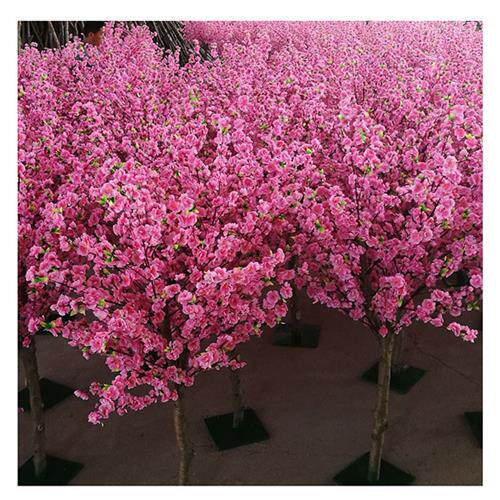 厂家自销仿真桃花树摄影装修布景假桃花树仿真树盆栽仿真花盆景
