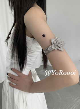 立体花朵几何开口高级感手镯臂环