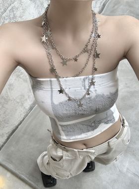 个性星星项链性感辣妹小众腰链