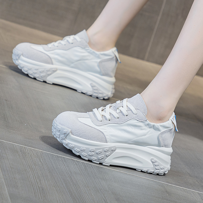 显脚小老爹鞋女内增高小个子