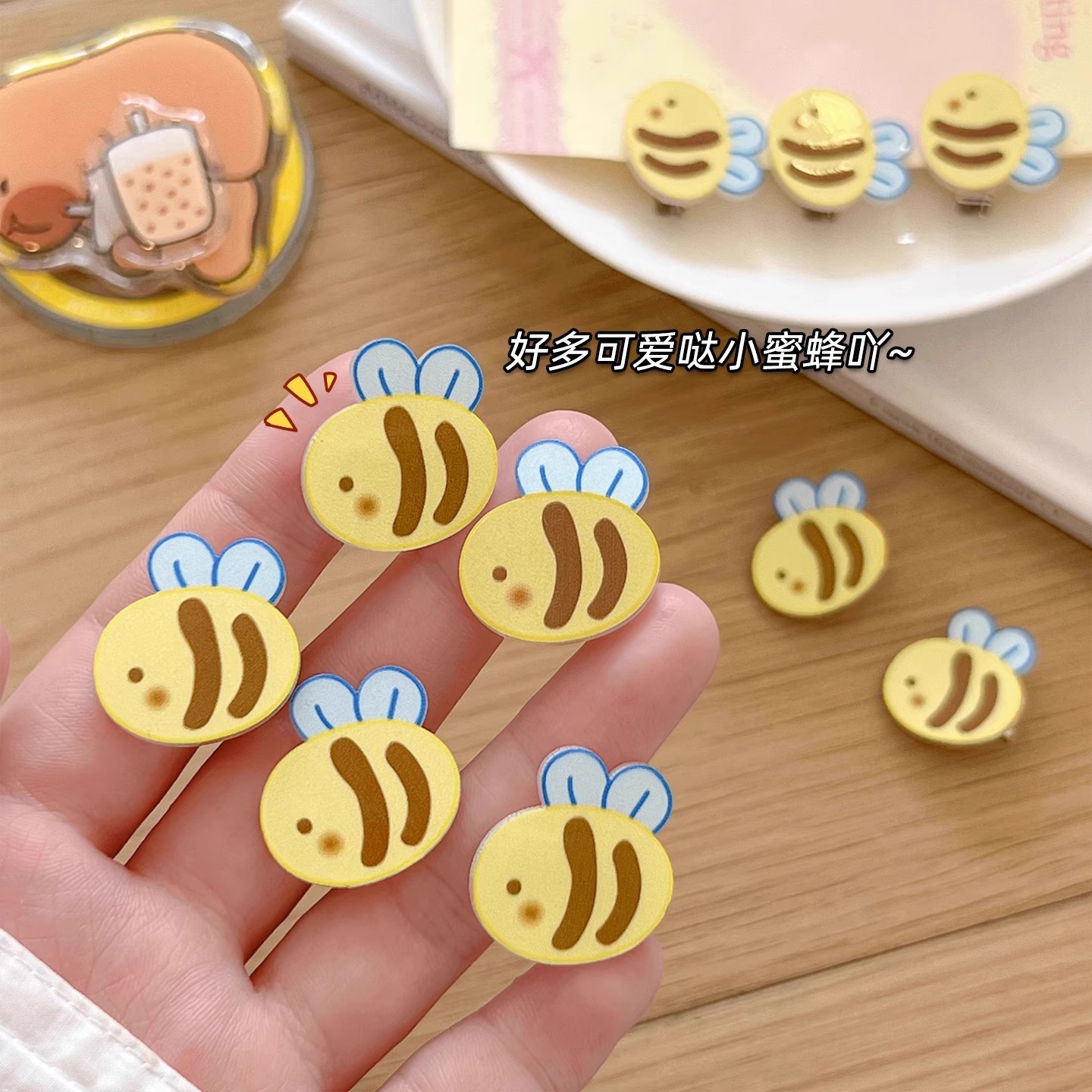 胖嘟嘟可爱小蜜蜂发夹