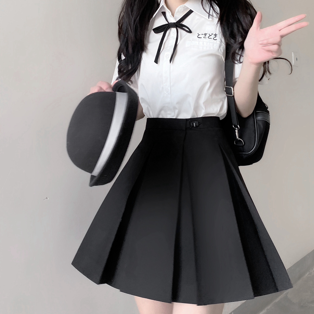 箱褶裙百搭风校供基础款jk制服