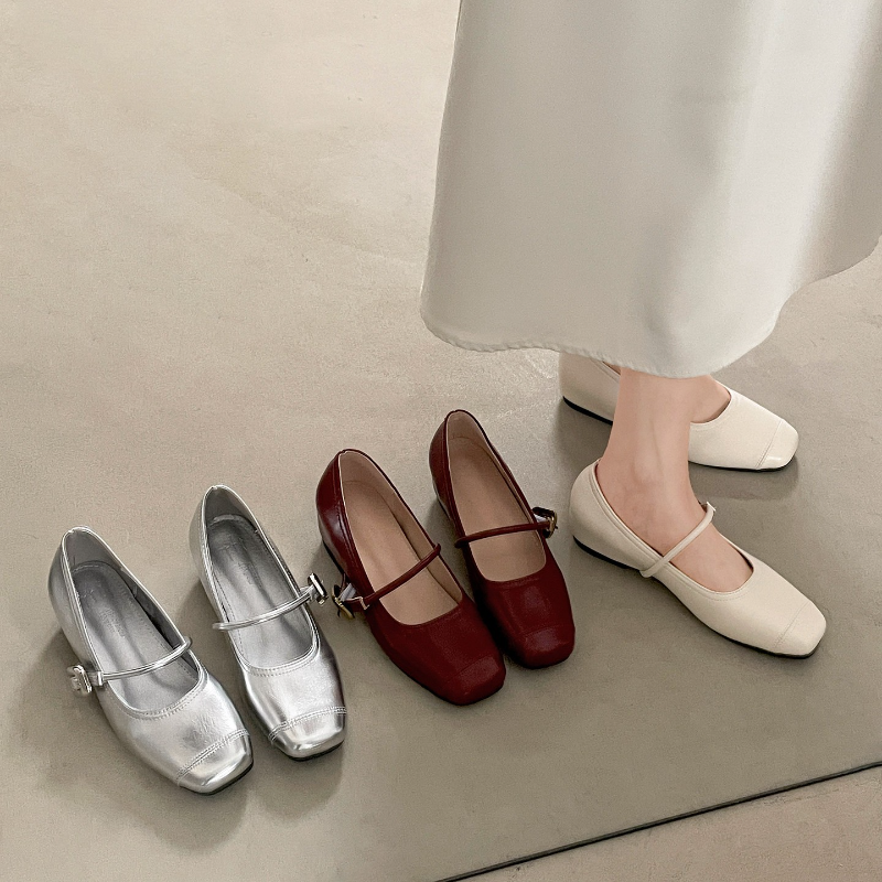 法式玛丽珍小皮鞋女2026春季新款复古通勤百搭一字带单鞋平底女鞋,女鞋,浅口单鞋,淘宝优惠券,粉丝福利购,淘宝优惠卷