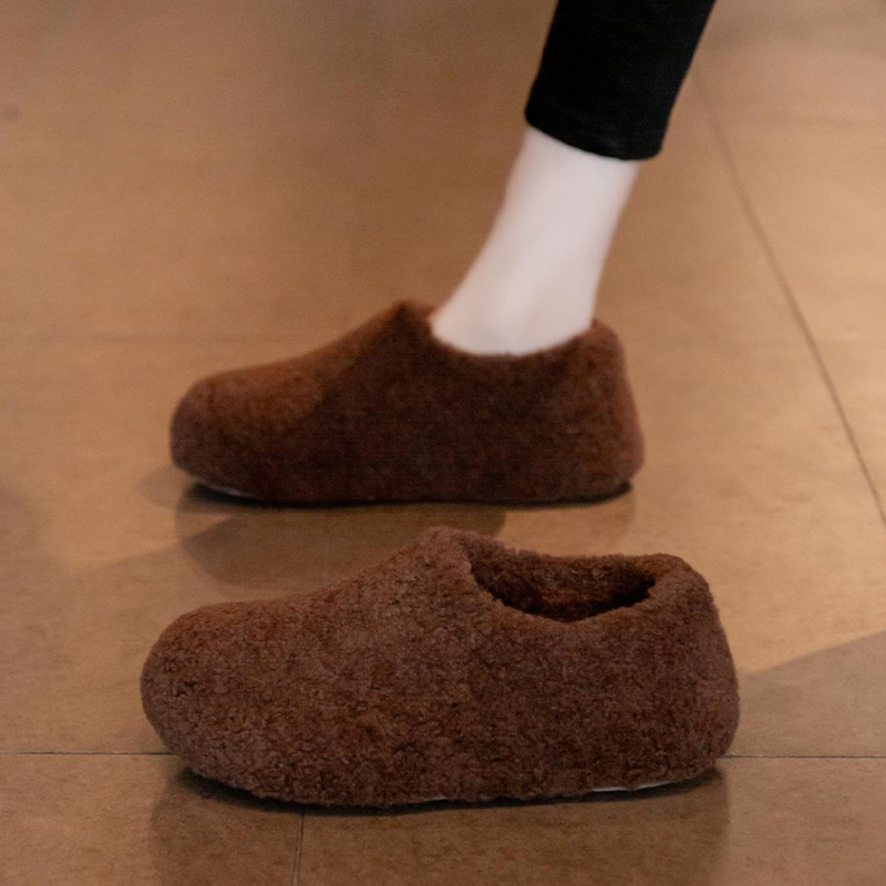 婉亦雅勃肯雪地靴加厚保暖毛毛鞋