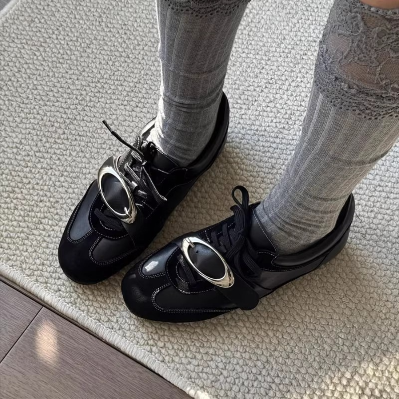 复古黑色德训鞋女2026春季新款系带轻便百搭配裙子休闲阿甘运动鞋,女鞋,德训鞋,淘宝优惠券,粉丝福利购,淘宝优惠卷