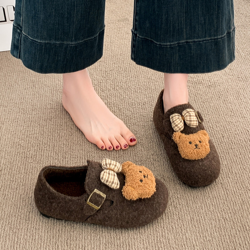 巨好看厚底加绒保暖勃肯鞋女2025新款冬季雪地靴毛毛鞋休闲女鞋子,女鞋,棉鞋,淘宝优惠券,粉丝福利购,淘宝优惠卷