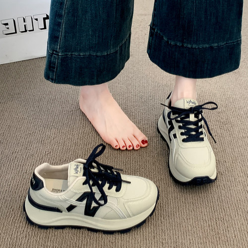 厚底增高阿甘德训鞋女款2025春秋新款百搭超火轻便休闲运动老爹鞋