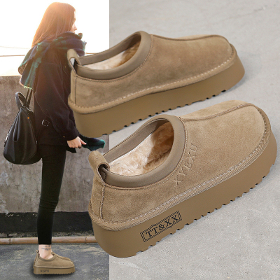 婉亦雅冬季加绒加厚雪地靴