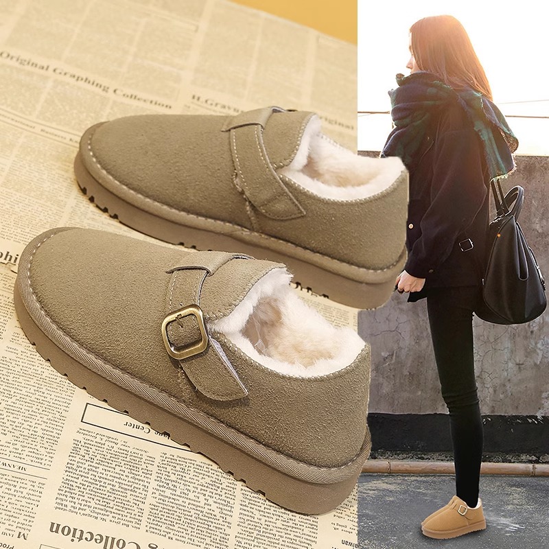 婉亦雅冬季加绒加厚雪地靴