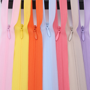 40cm蕾丝隐形3号尼龙拉链头裙子连衣裙婚纱后背拉锁抱枕短裙拉链