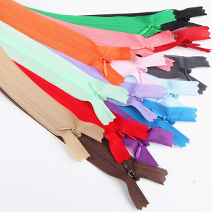 3号隐形尼龙拉链25cm长连衣裙抱枕拉 锁裙子裤子口袋配件隐型拉链