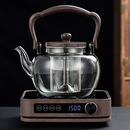 兴梵2024新款玻璃煮茶器专用蒸茶壶大功率围炉电陶炉煮茶炉养生壶