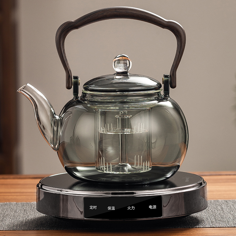 2025新款煮茶壶蒸煮高硼硅玻璃