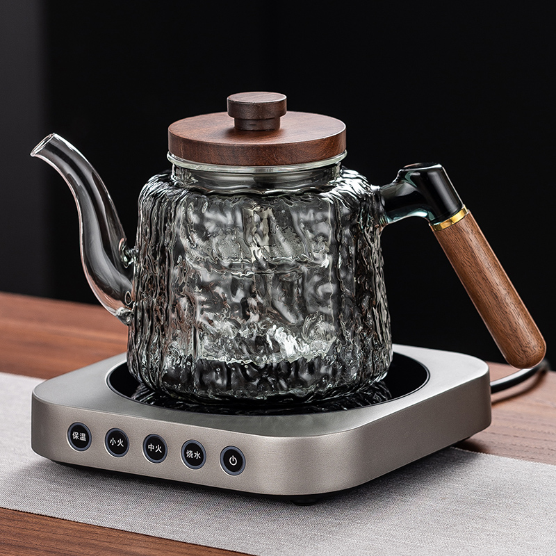 2024加厚蒸煮一体玻璃煮茶壶茶具