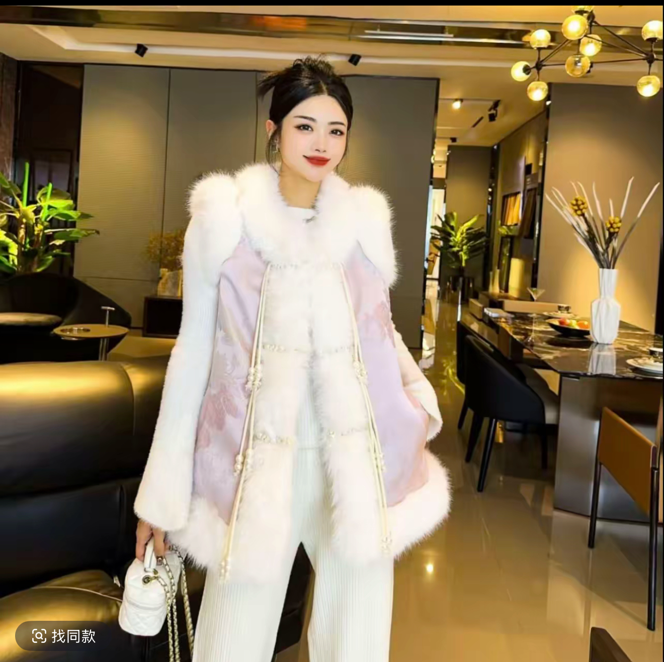 新中式国风棉马甲女款外穿马夹背心无袖盘扣坎肩上衣外套冬季2444