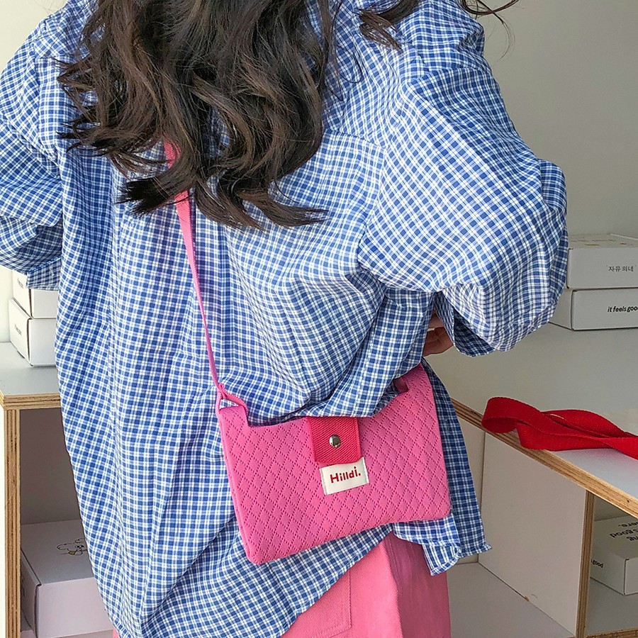 跨境日韩针织出游小包马克龙夏天休闲钥匙零钱包斜跨女手机包批发