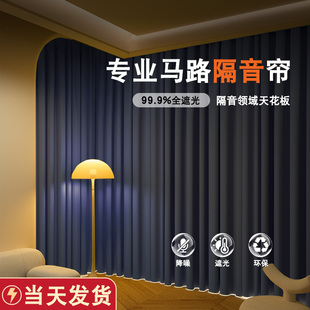 卧室遮阳隔断帘 窗帘全遮光现代简约轻奢超强隔热隔音客厅2025新款