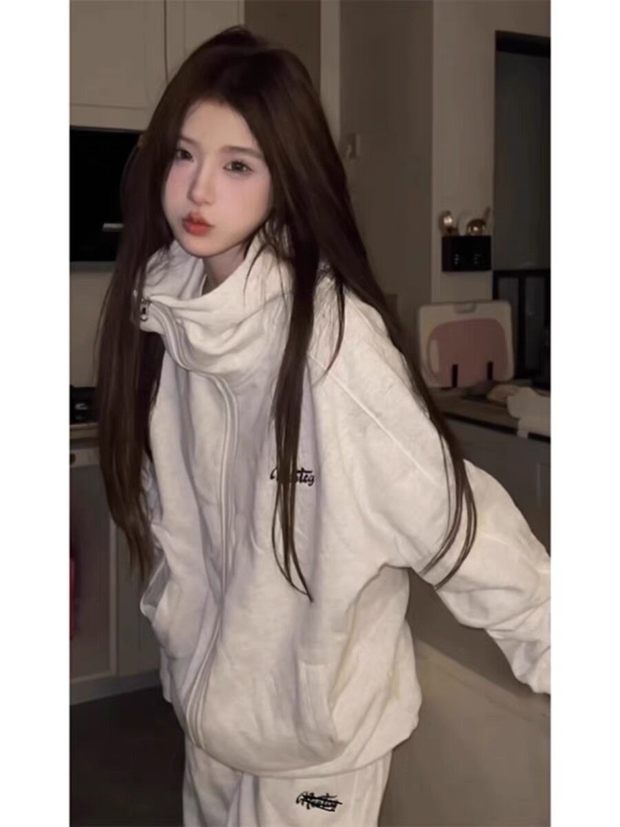 卫衣运动套装女春秋季学生显瘦大休闲运动套装