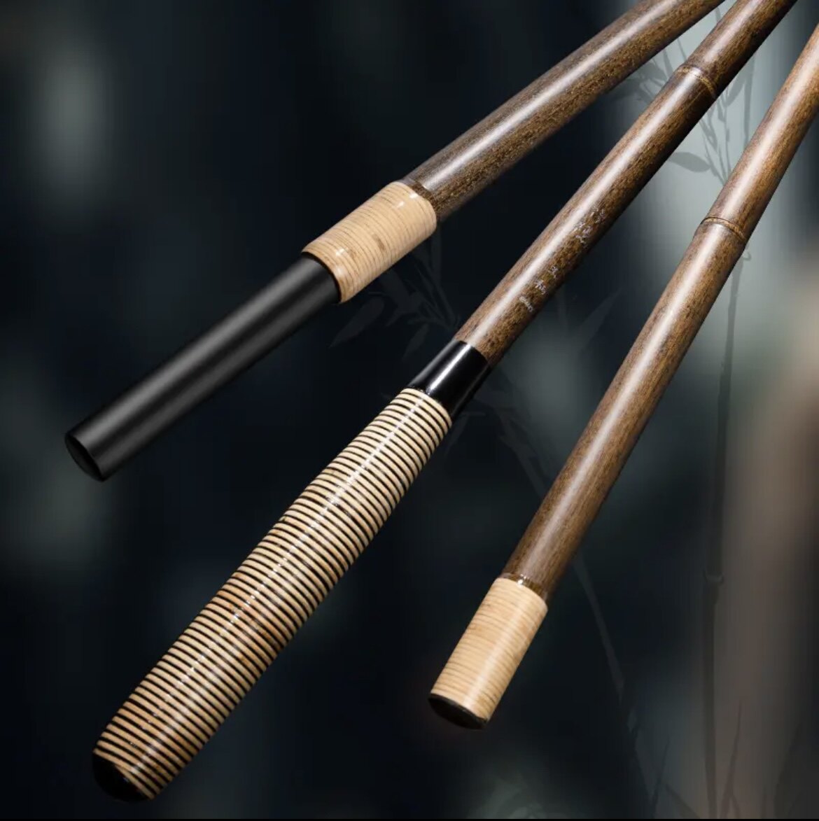 空钩悟道抄网仿真竹节2.1m定2.4m