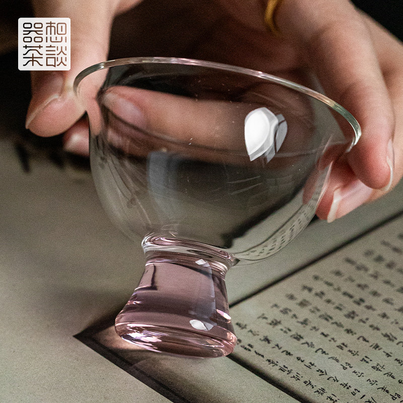 器想茶谈日式高硼硅玻璃小茶杯图片