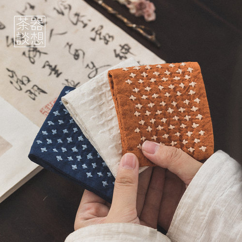 吸水茶巾器想茶谈棉麻禅意