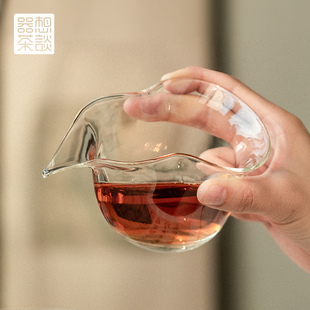 器想茶谈高档玻璃公道杯新款网红分茶器茶海独特泡茶加厚耐热公杯