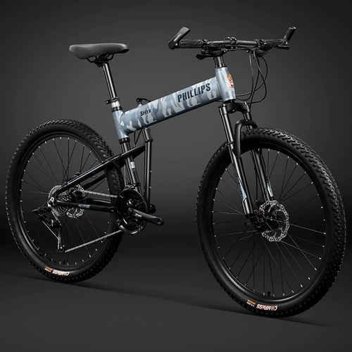 Горный складной велосипед для взрослых, легкосплавный автомобиль с дисковыми тормозами, внедорожная рама, алюминиевый сплав