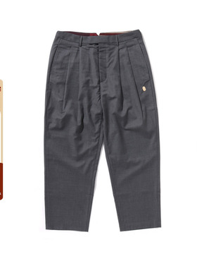 MR.BATHING APE男装25年春夏猿人胡子金属标带褶西装裤307521O