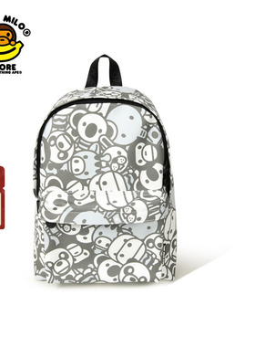 BABY MILO STORE配饰卡通图案迷彩双肩包背包（中号）4445XXQ