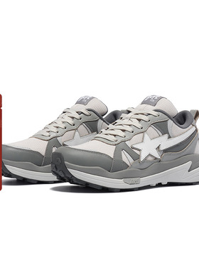 BAPE TRAIL STA女鞋春夏同色系星标复古运动休闲鞋X91013K