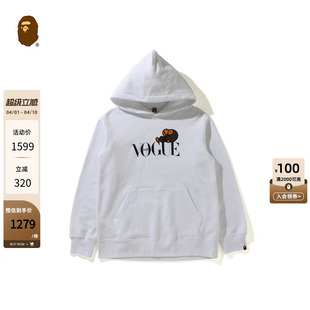 BAPE VOGUE联名童装 春夏卡通BABY MILO字母印花连帽卫衣314903G