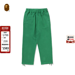 152312N 运动长裤 BAPE男装 24年秋冬同色系字母刺绣可调节系带卫裤