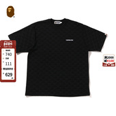 BAPE男装 25年春夏猿人星标满印图案短袖 T恤316091O