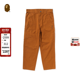 152316N 裤 BAPE男装 秋冬星标图案字母压纹标工装