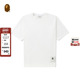 24年秋冬猿人标签纯色短袖 BAPE BLACK男装 T恤E1101ML