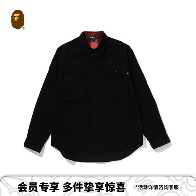 MR.BATHINGAPE灯芯绒工装风衬衫