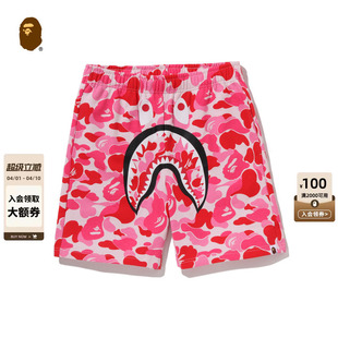 BAPE男装 004531Q 26年春夏鲨鱼印花迷彩图案运动短裤