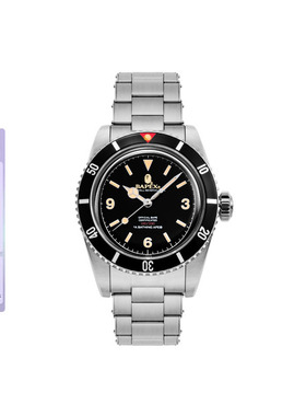 BAPE配饰CLASSIC TYPE 1 BAPEX钢带手表腕表182031G