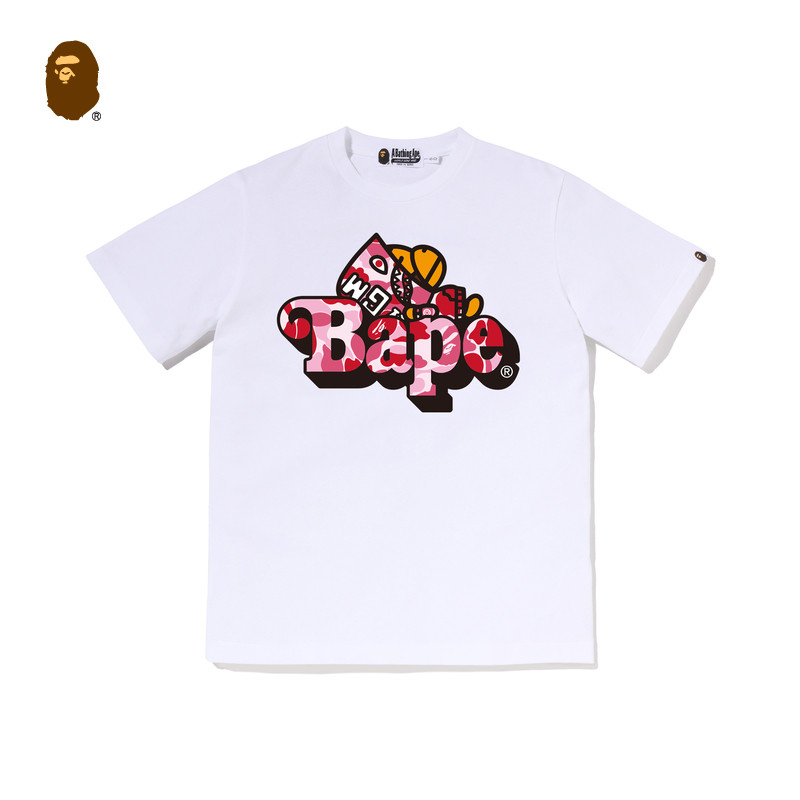 BAPEBABYMILO卡通小猴印花T恤图片