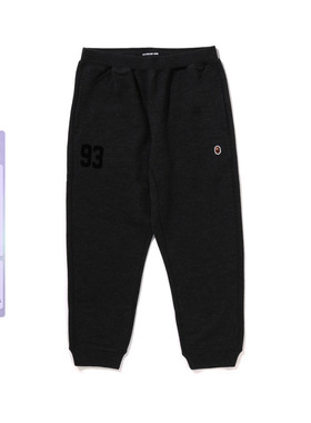 MR.BATHING APE男装24年秋冬猿人胡子刺绣运动束脚卫裤152303N