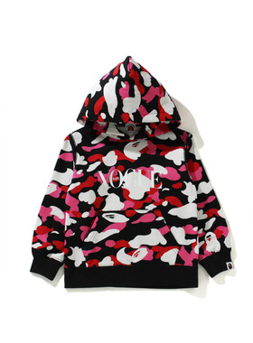 BAPE X VOGUE联名童装春夏满印猿人迷彩连帽卫衣314902G