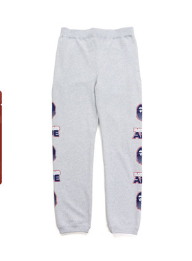 BAPE男装秋冬猿人字母印花卫裤运动长裤152010H