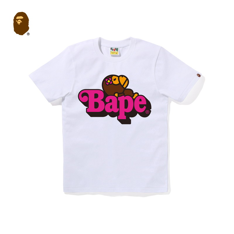 BAPEBABYLISA字母印花T恤
