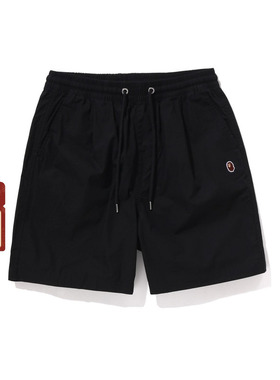 BAPE男装25年春夏猿人刺绣标纯色休闲短裤153301O