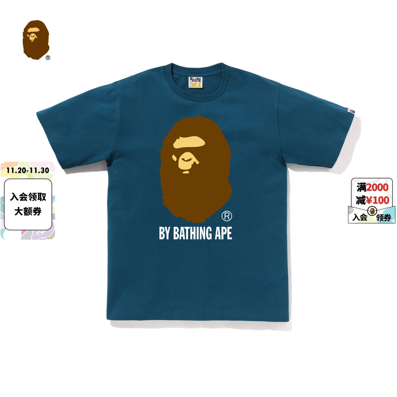 BAPE猿人字母印花短袖T恤